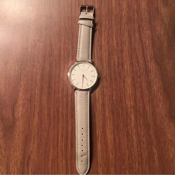 Rosefield rose gold/white grey band women’s watch
